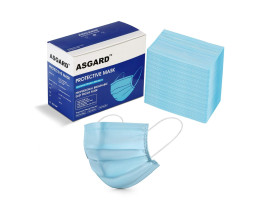 ASGARD® 3 Layer Protective Face Mask with NOSE CLIP (Blue)